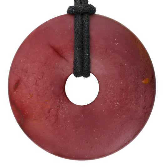 Mookaite Donut | 40 mm Pendant + Cotton Cord
