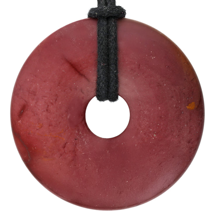 Mookaite Donut | 40 mm Pendant + Cotton Cord