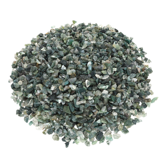 Moss agate mini tumbled stones