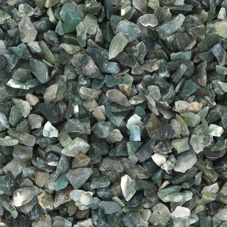 Moss agate mini tumbled stones