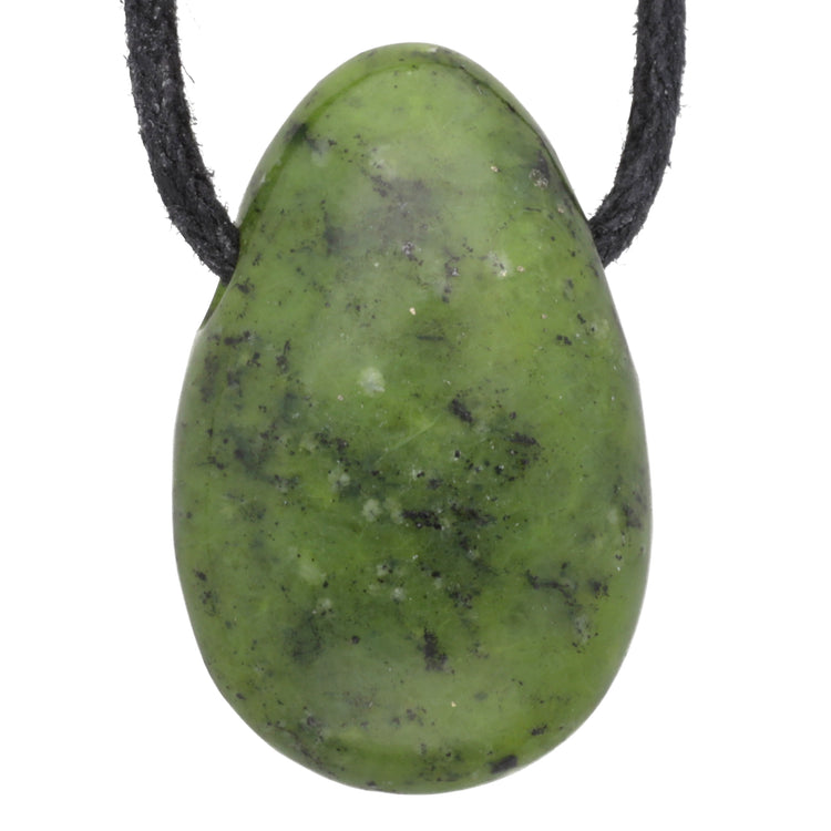 Jade (nephrite) drop pendant