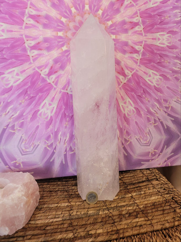 Obelisk made of rock crystal