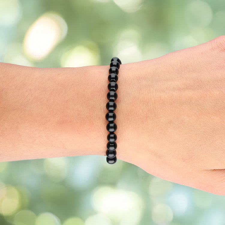 Onyx Kugelarmband | 6 mm