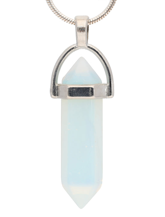 Opal glass | Double tip, set | Silver-colored eyelet