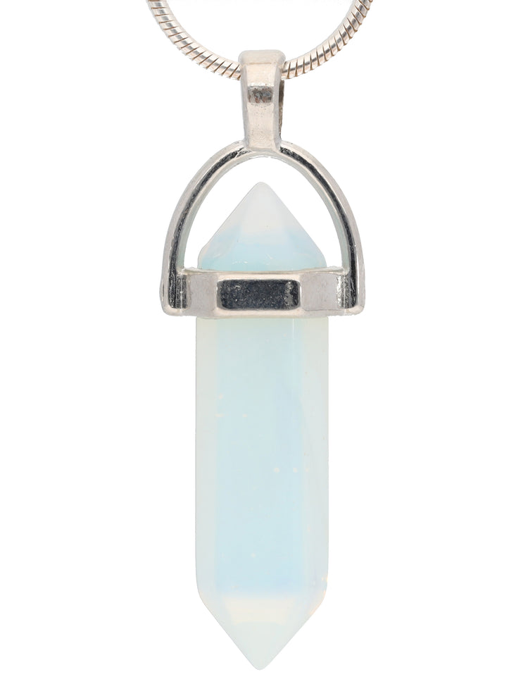 Opal glass | Double tip, set | Silver-colored eyelet