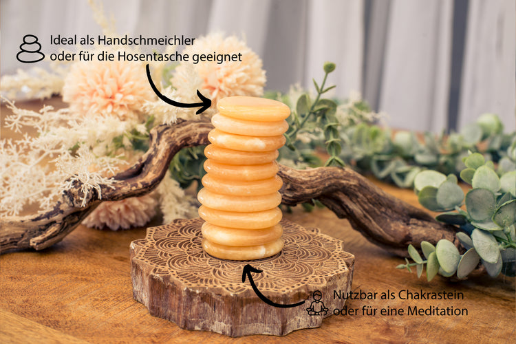 Orangencalcit Scheibenstein