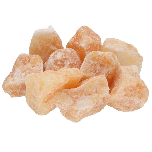 Orange calcite water stones
