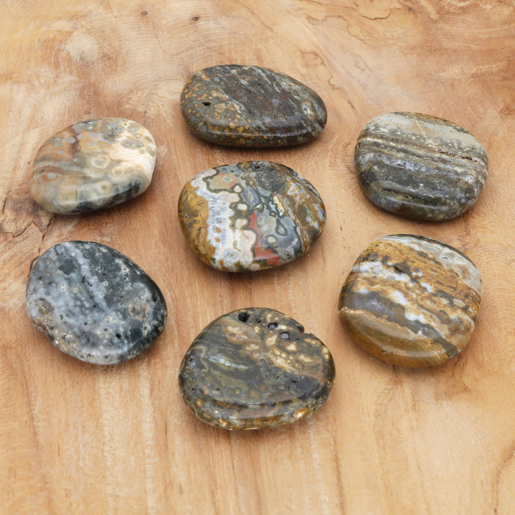 Ocean Jasper Disc Stone