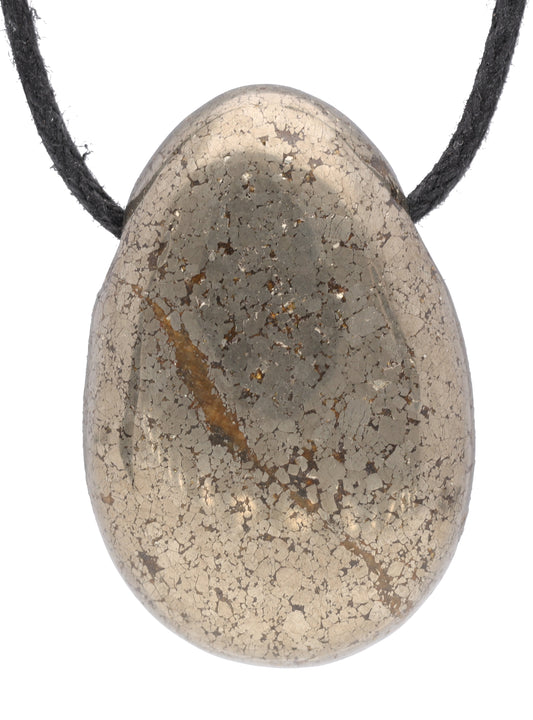 Pyrite drop pendant