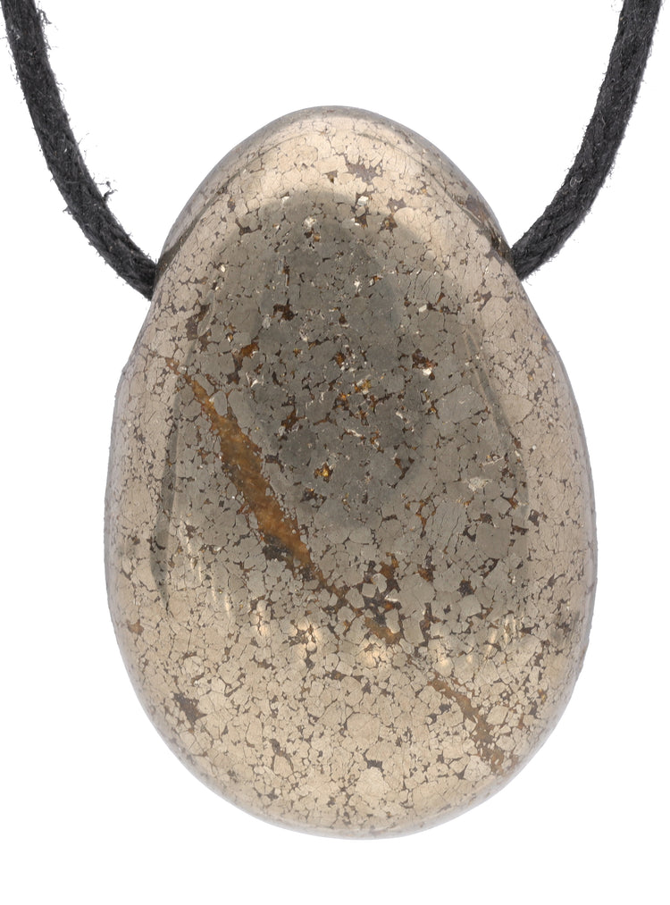 Pyrite drop pendant