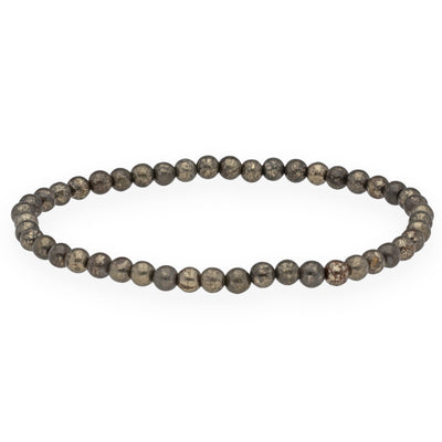Pyrite Mini Beaded Bracelet | 4 mm