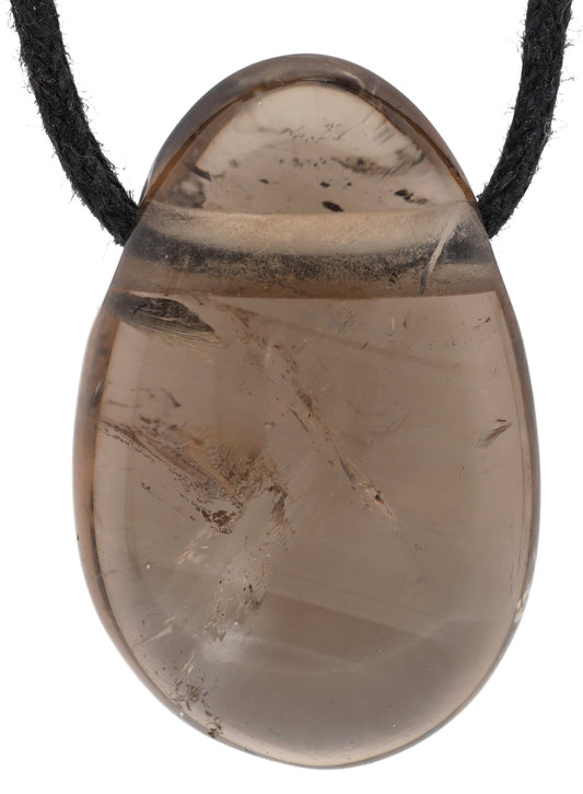 Smoky quartz drop pendant