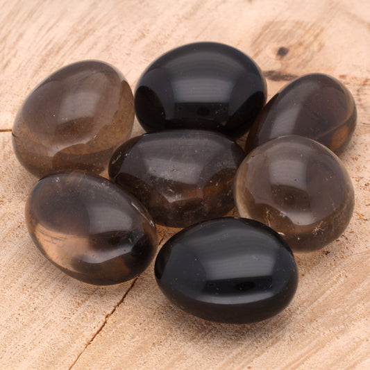 Smoky quartz tumbled stone