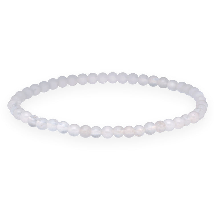 Rainbow Moonstone Mini Bead Bracelet | 4 mm