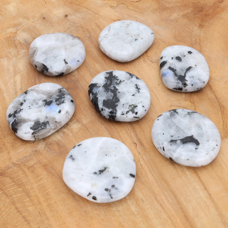 Rainbow Moonstone Slab Stone | Palm Stone