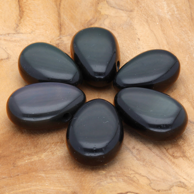 Rainbow Obsidian Drop Pendant