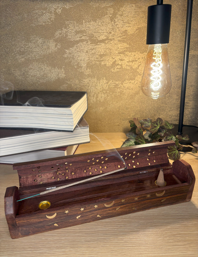 Wooden smoking box 30 cm