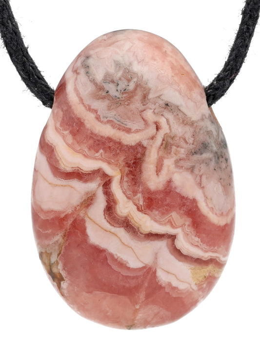 Rhodochrosite drop pendant