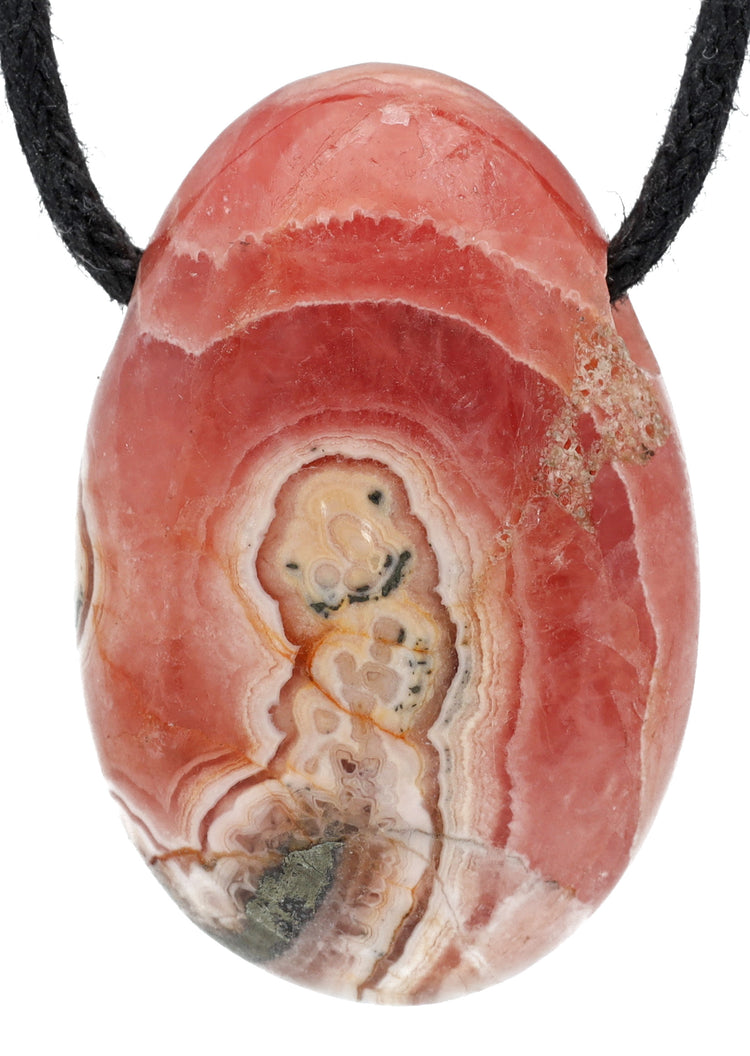 Rhodochrosit Tropfenanhänger