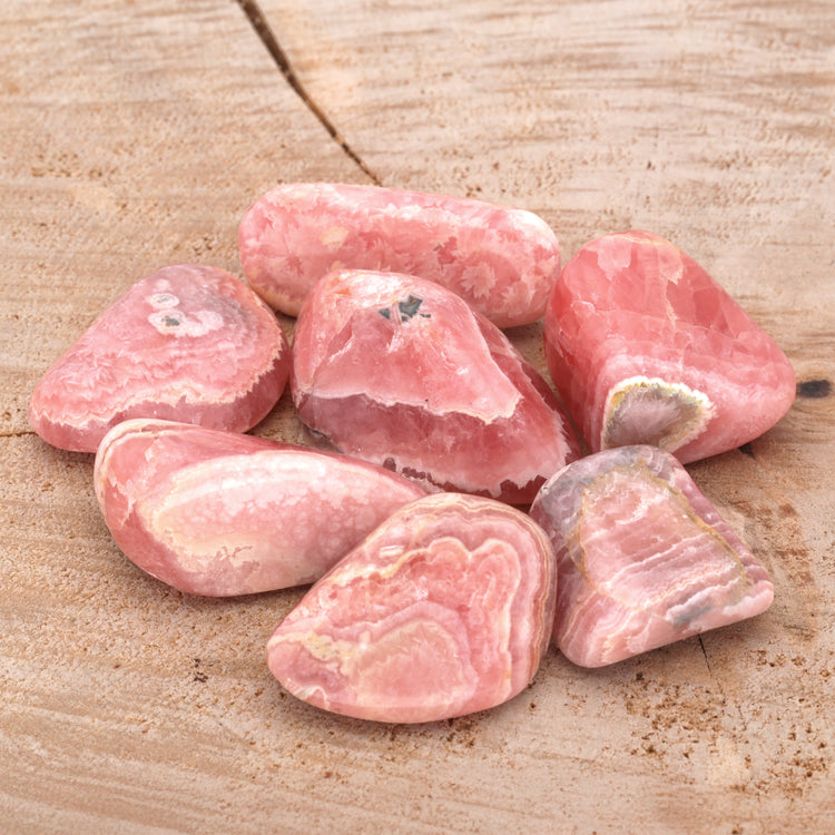 Rhodochrosite tumbled stone