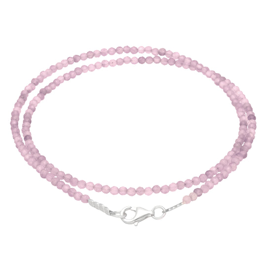 Emerald pearl necklace faceted | 45 cm + clasp