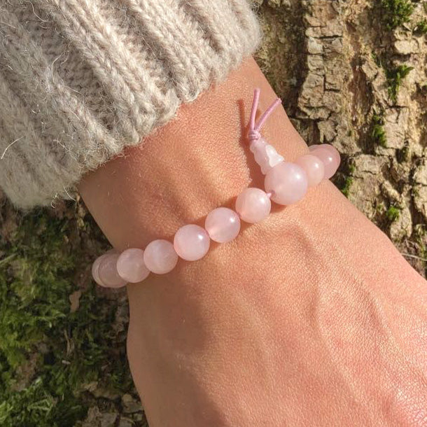 Rose quartz power bracelet