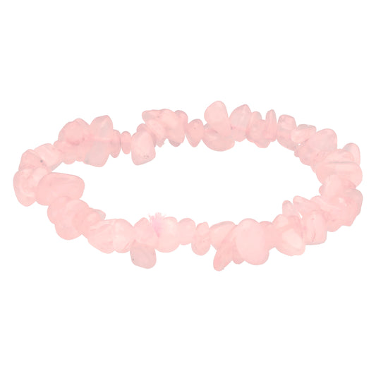 Rosenquarz Splitterarmband