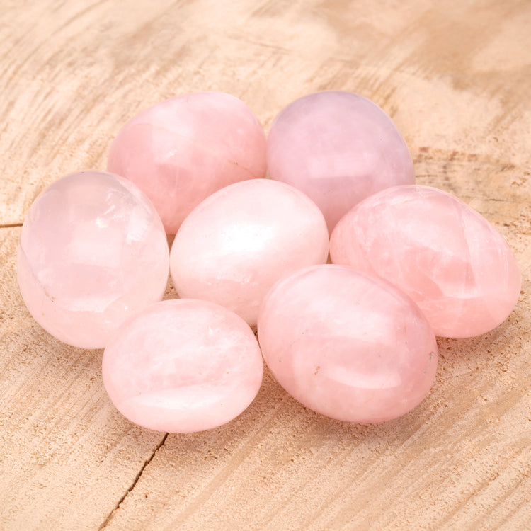 Rose quartz tumbled stone