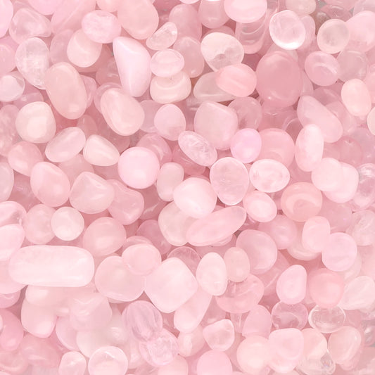 Rose quartz mini tumbled stones