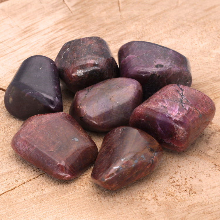 Ruby tumbled stone