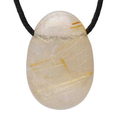 Rutilated Quartz Drop Pendant