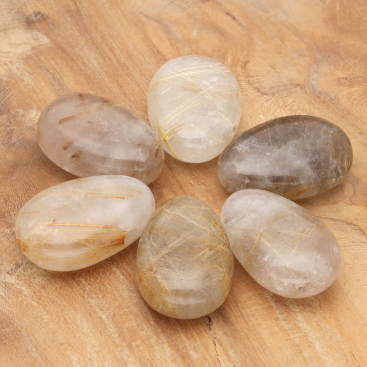 Rutilated quartz drop pendant