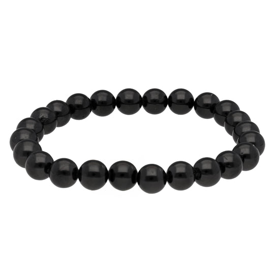 Tourmaline, black (Schörl) ball bracelet | 8mm