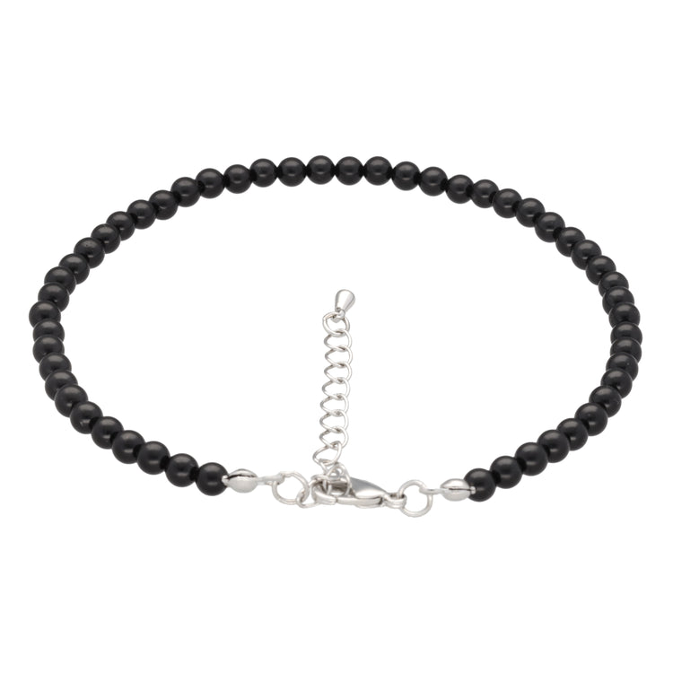 Tourmaline/Schorl anklet | 4mm
