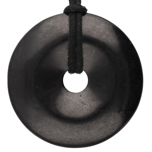 Shungite Donut | 40 mm Pendant + Cotton Cord