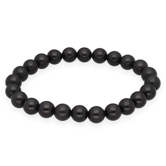 Shungite bead bracelet | 8 mm