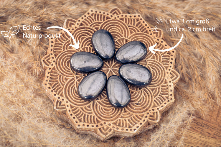 Shungite drop pendant