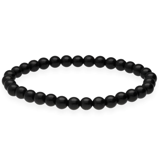 Shungite bead bracelet | 6 mm