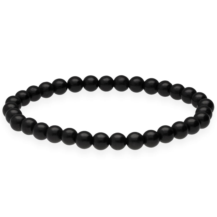 Shungite bead bracelet | 6 mm