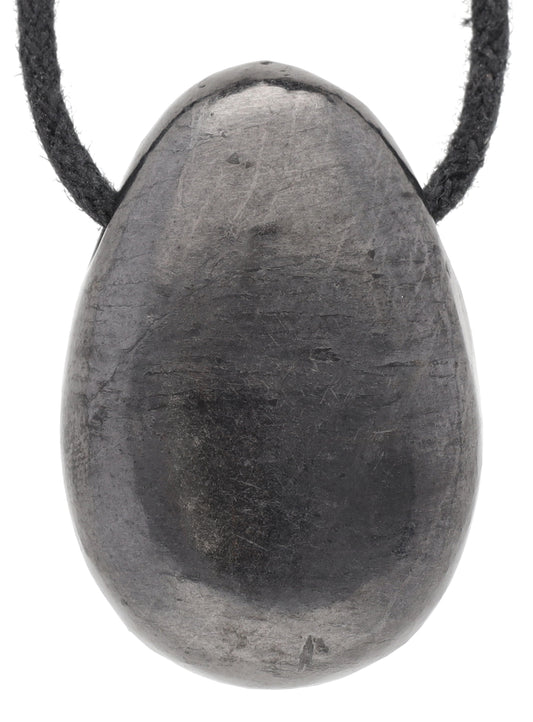 Shungite drop pendant