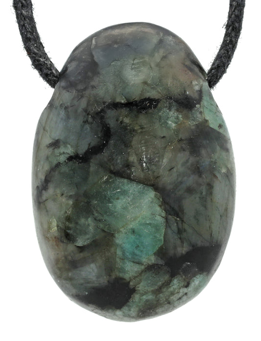 Emerald drop pendant