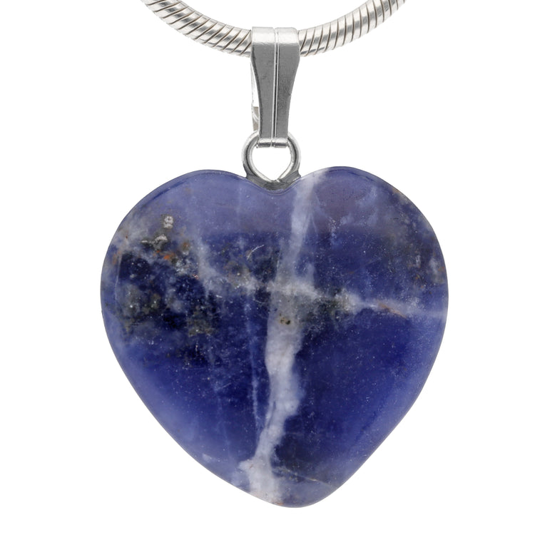 Sodalite heart pendant | 2x2cm
