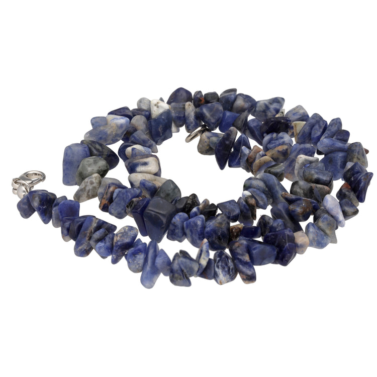 Sodalite chip necklace | 45 cm + clasp