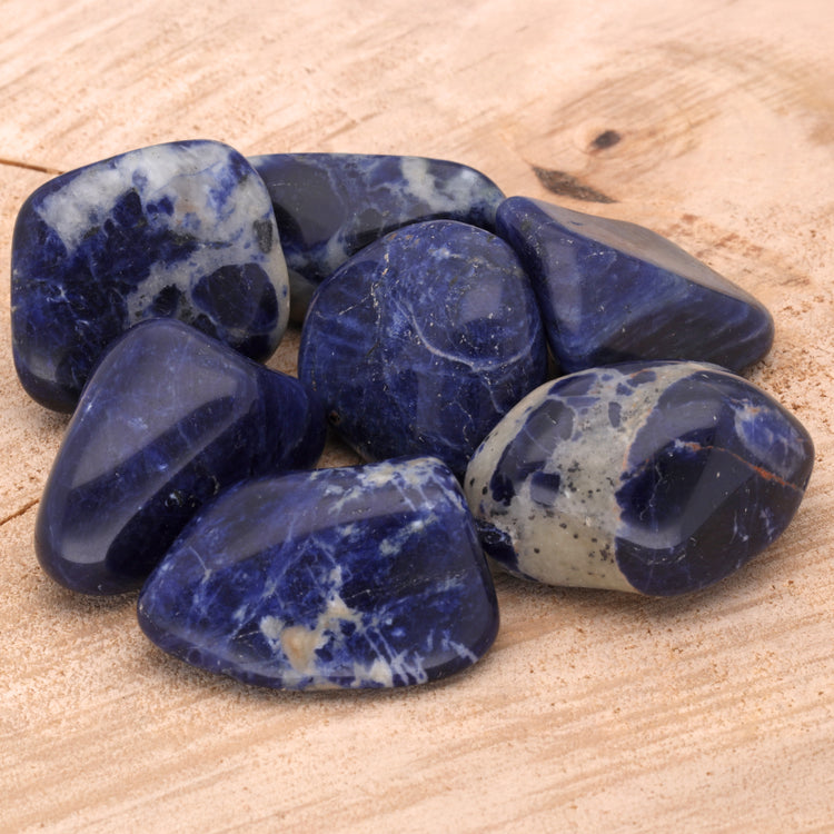Sodalite tumbled stone