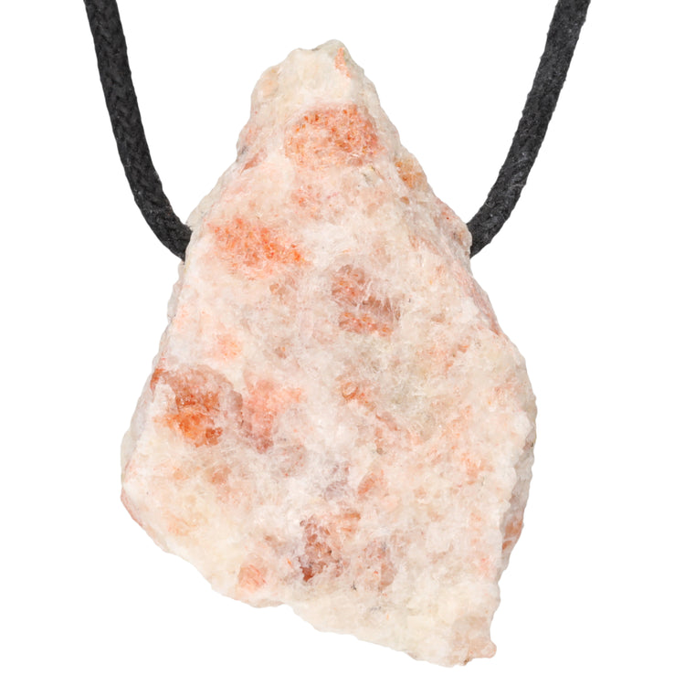 Sunstone rough stone pendant
