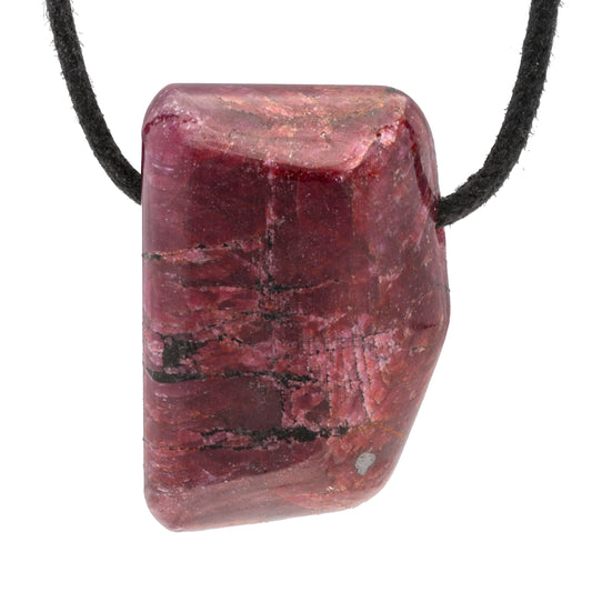 Ruby drop pendant