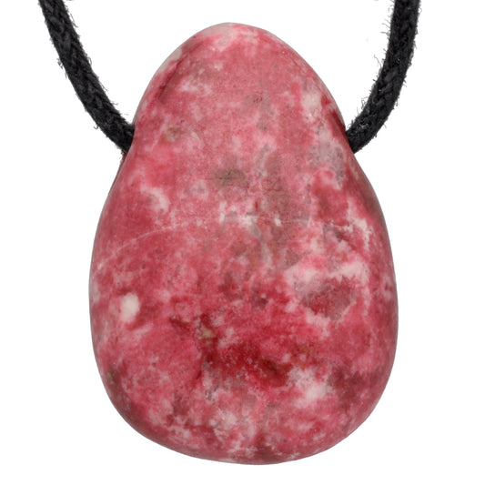 Thulite drop pendant