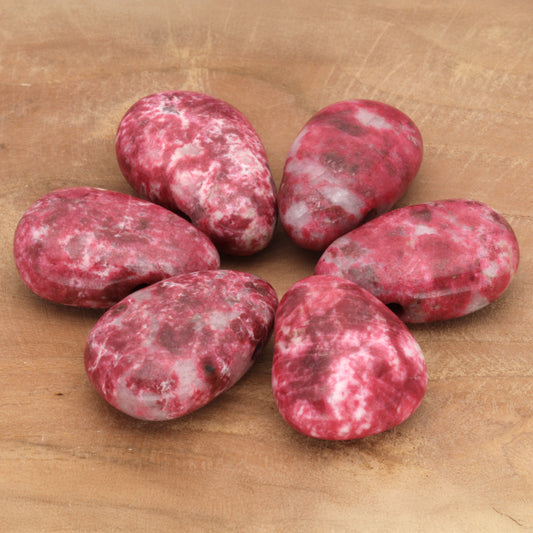 Thulite drop pendant