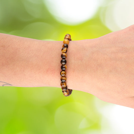 Tigerauge Kugelarmband | 6 mm