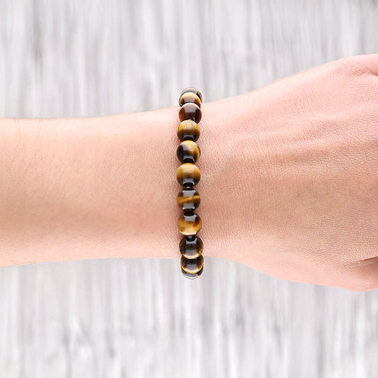 Tiger's eye bead bracelet | 8 mm